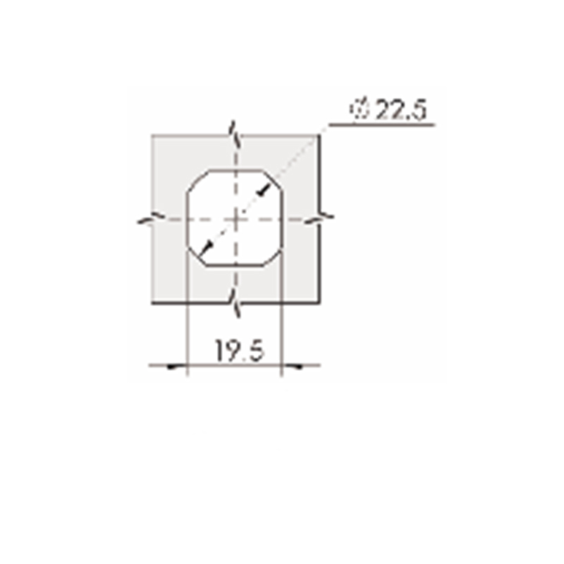 MS816-1-1S Driehoekige 8 mm slotcilinder-compressiegrendelsloten MS816-1-1S Driehoekige 8 mm slotcilinder-compressiegrendelsloten