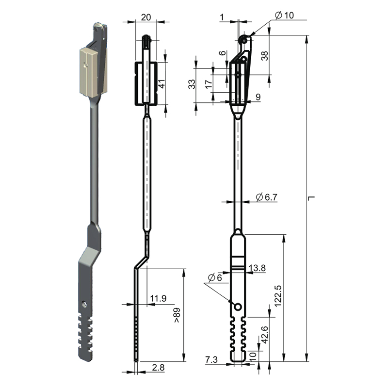 LG002-1 Accessoires voor industriële drijfstangen